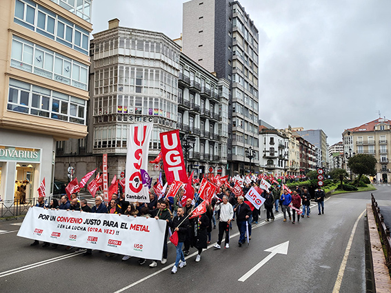 Concluye sin acuerdo la primera negociación del convenio del metal de Cantabria tras convocarse la huelga del 3 y 5 de junio